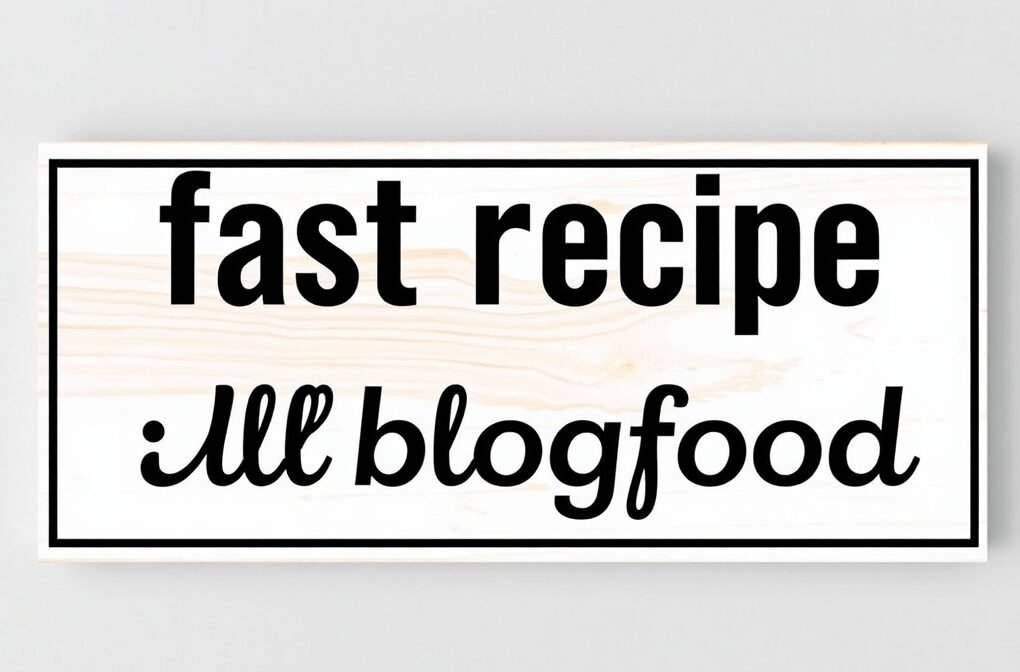 fast recipe llblogfood