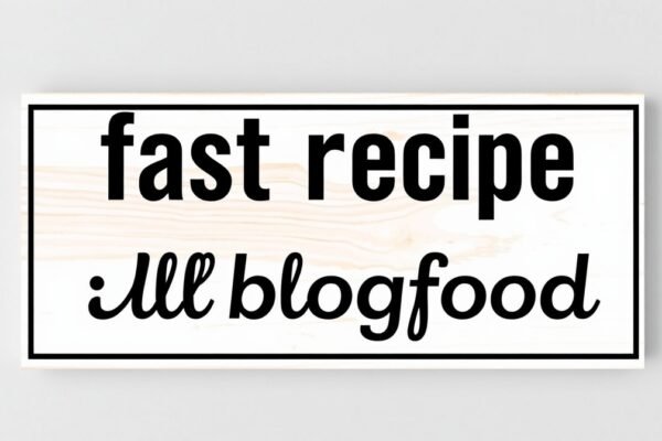 fast recipe llblogfood