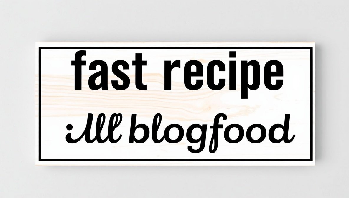 fast recipe llblogfood